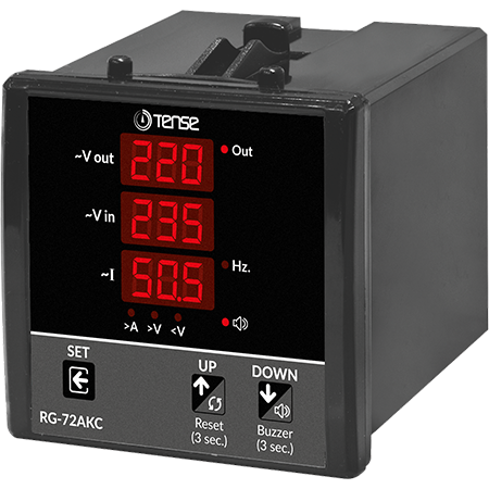 Dijital Voltmetre (Regülatörler için servo ve akım kontrolü) 1V - 300V AC (50/60 Hz) 250A Direkt